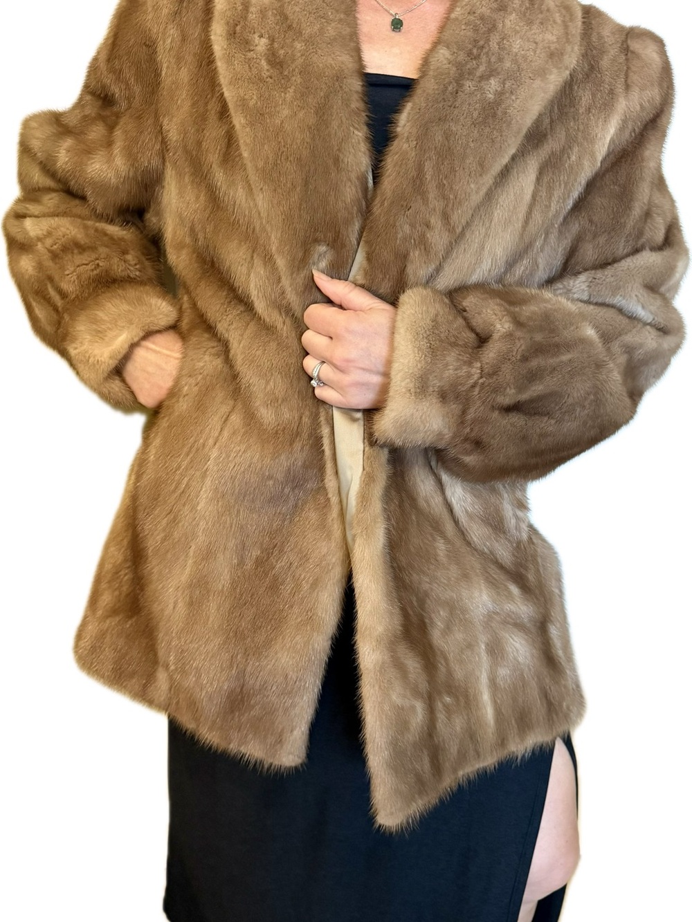 Vintage 1988 Macy & Co Genuine Mink Fur Coat